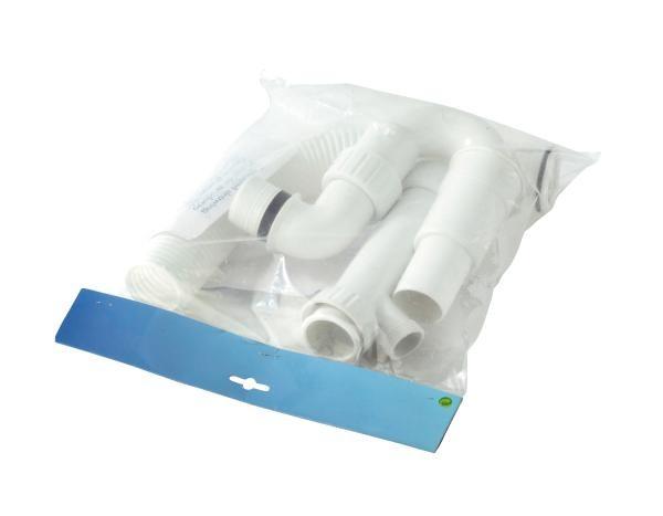 Spültischröhren Siphon Ø 40/50 mm Kunststoff Weiß - Weiß, MODERN, Kunststoff (60,5/32,0-36,0cm) - Schütte