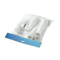 Mosogatószifon Szett Műanyag - fehér, Modern, műanyag (60,5/32,0-36,0cm)