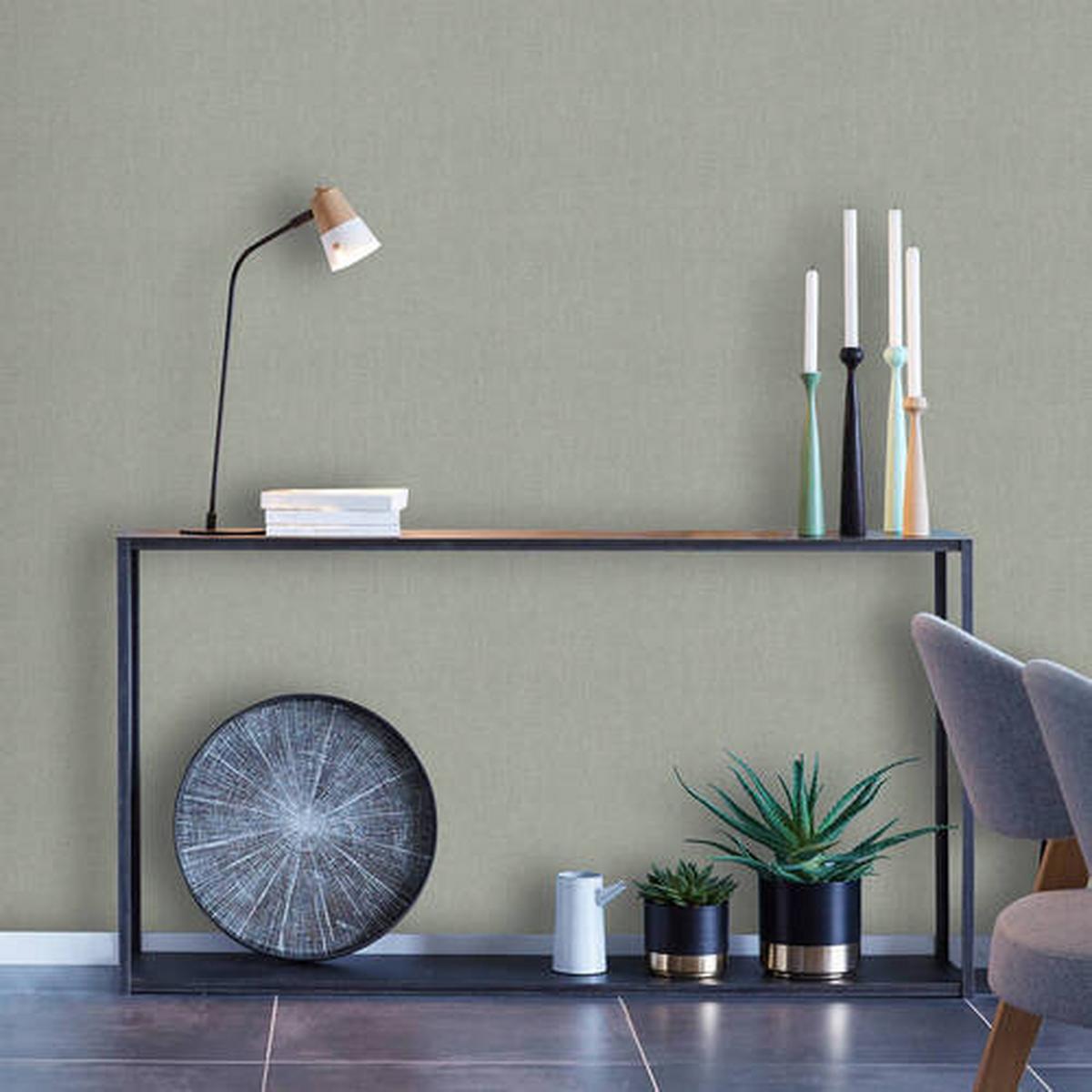 Vliestapete 104636 - Grau, Basics, Papier/Kunststoff (52/1000cm)