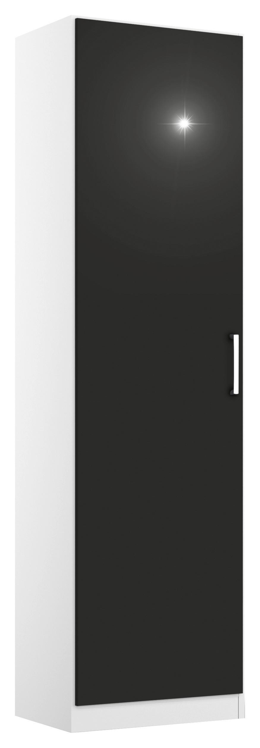 Drehtürenschrank 47 cm Berlin Weiß/Grau - Weiß/Grau, MODERN, Holzwerkstoff (47/197/54cm) - Rauch Möbel