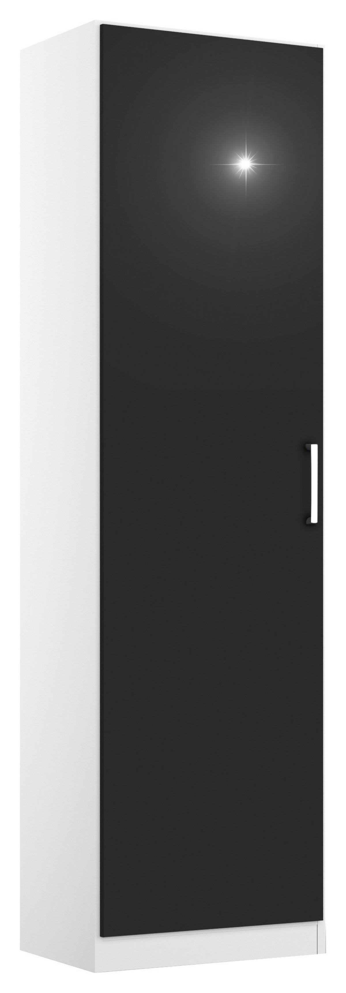 Drehtürenschrank 47 Cm Berlin Weiß/grau - Weiß/Grau, MODERN, Holzwerkstoff (47/197/54cm) - Rauch Möbel