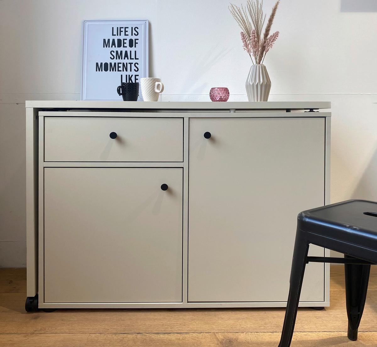 Schreibtischkombination Lovund, Beige B: 104,6 Cm - Beige, Design, Holzwerkstoff (104,6/75,3/39cm) - MID.YOU