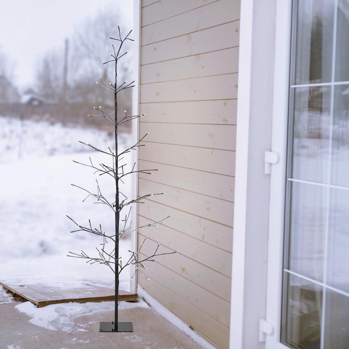 DEKORAČNÍ LED SVÍTIDLO TREE - bílá/černá, Moderní, kov/plast (175cm) - Mömax