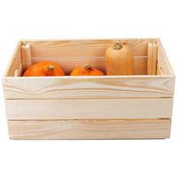 Dekokiste Valloni M - Naturfarben/Kieferfarben, Design, Holz (51/23/31cm) - Livetastic