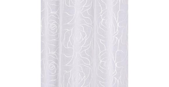 Vorhang Mit Ösen Laurena 140x245 Cm Weiß - Weiß, MODERN, Textil (140/245cm) - Luca Bessoni