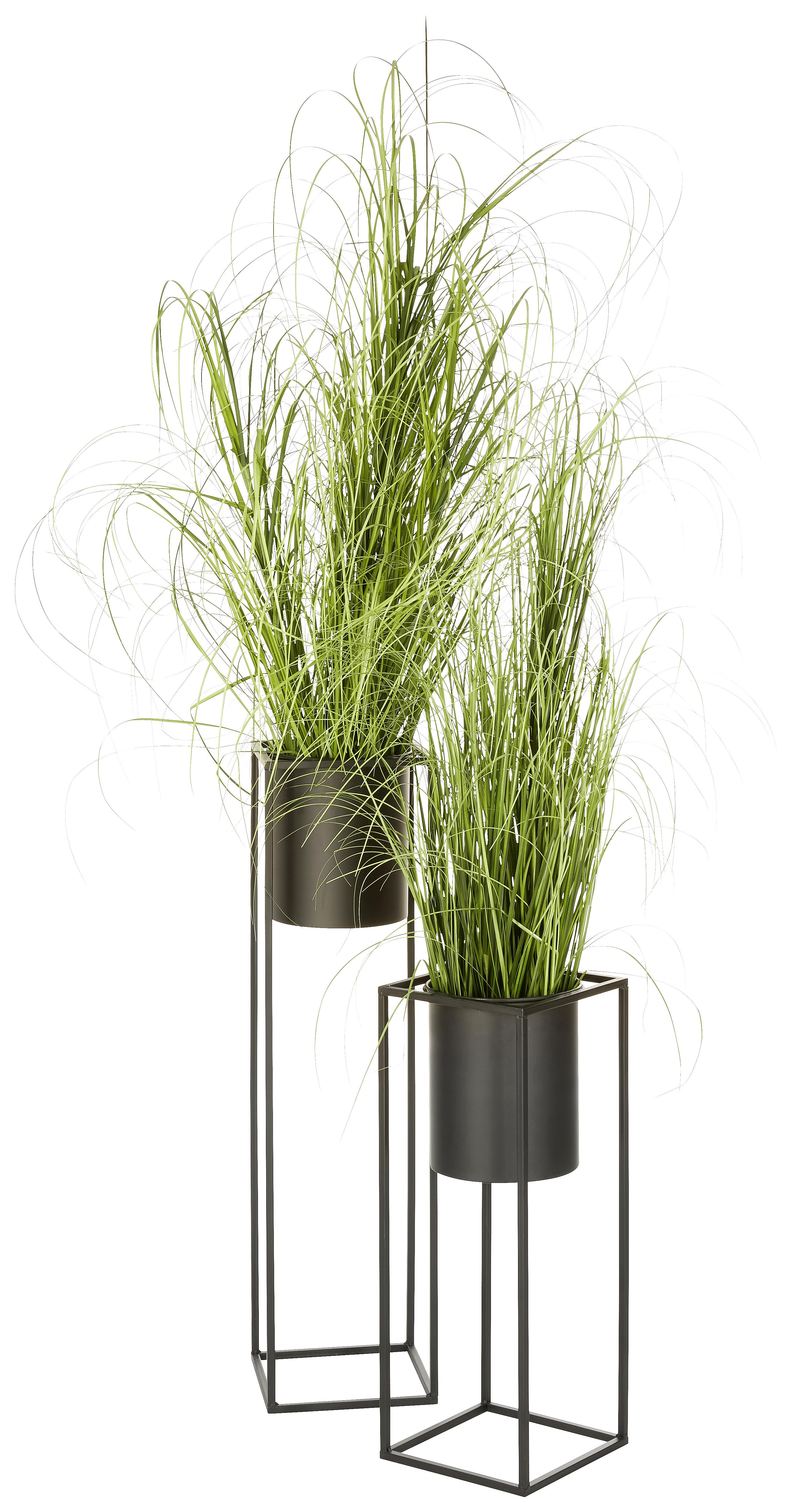 Nádoba Na Květináč Kiara -Akt- - černá, Lifestyle, kov (21/80,5cm) - Modern Living