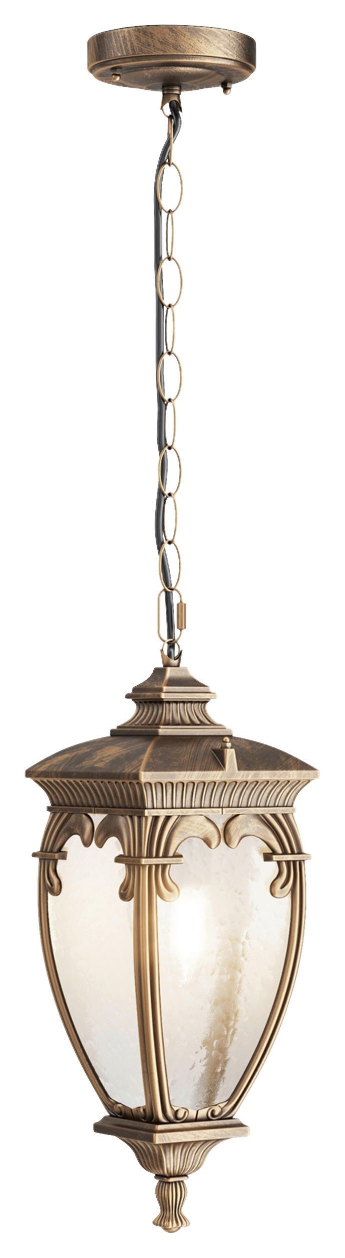 Außenleuchte Fleur - Goldfarben/Schwarz, Basics, Glas/Metall (40/40/15cm) - MAYTONI