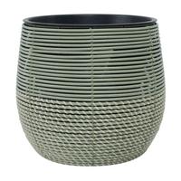 Virágtartó Edény Marlisa - fekete/zöld, Konventionell, műanyag/fém (45/40cm) - Luca Bessoni