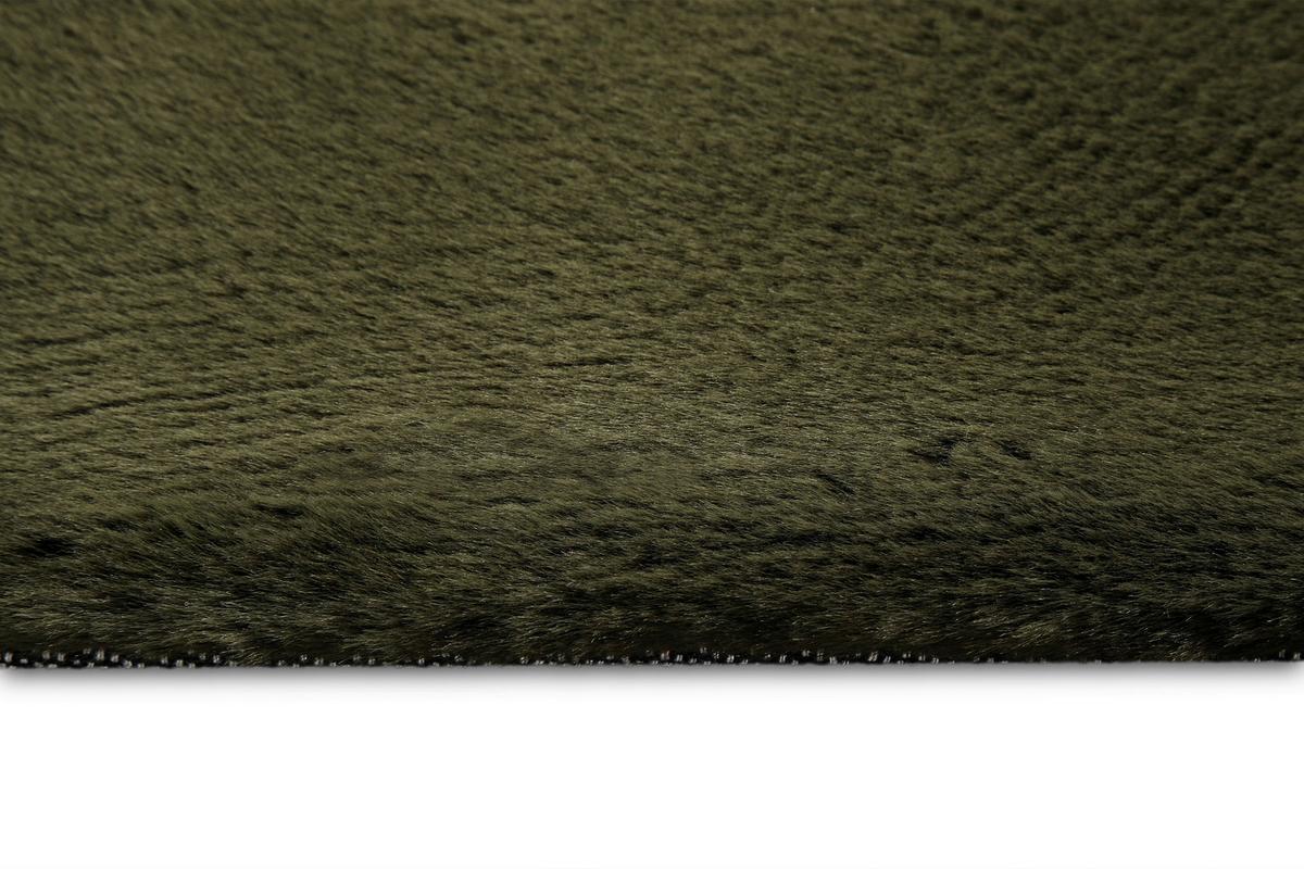 Hochflorteppich Alice Olivgrün 70x140 - Olivgrün, KONVENTIONELL, Textil (70/140cm) - Esprit