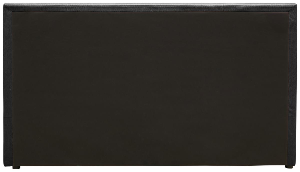 Boxspringbett mit Topper + Bettkasten 160x200 cm Carolina - Schwarz/Grau, Basics, Holz/Holzwerkstoff (160/200cm) - P & B