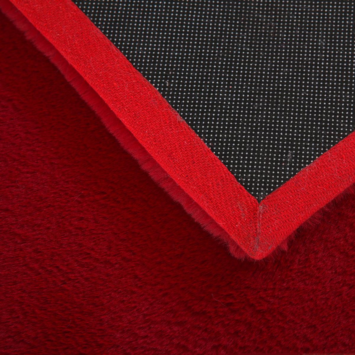 Hochflorteppich, Rot, F: 20mm Pouffy - Rot, Basics, Textil (80/150cm)
