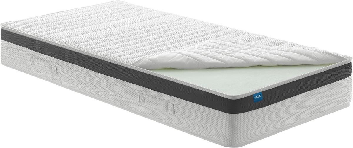 Taschenfederkernmatratze Cashmira 90x200, Extra Fest - Weiß, Textil (90/200cm) - Primatex