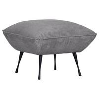 Hocker Lorris - Dunkelgrau/Schwarz, KONVENTIONELL, Textil (60/49/53cm) - MID.YOU
