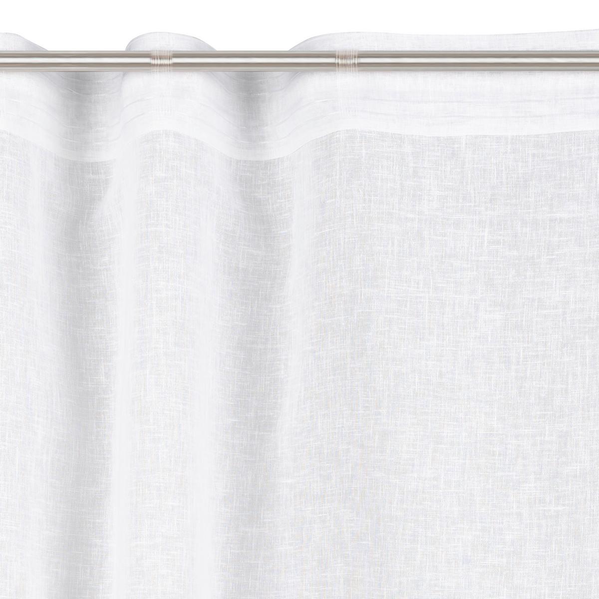 HOTOVÝ ZÁVES Elena, 140/255cm, biela - biela, Konventionell, textil (140/255cm) - Premium Living
