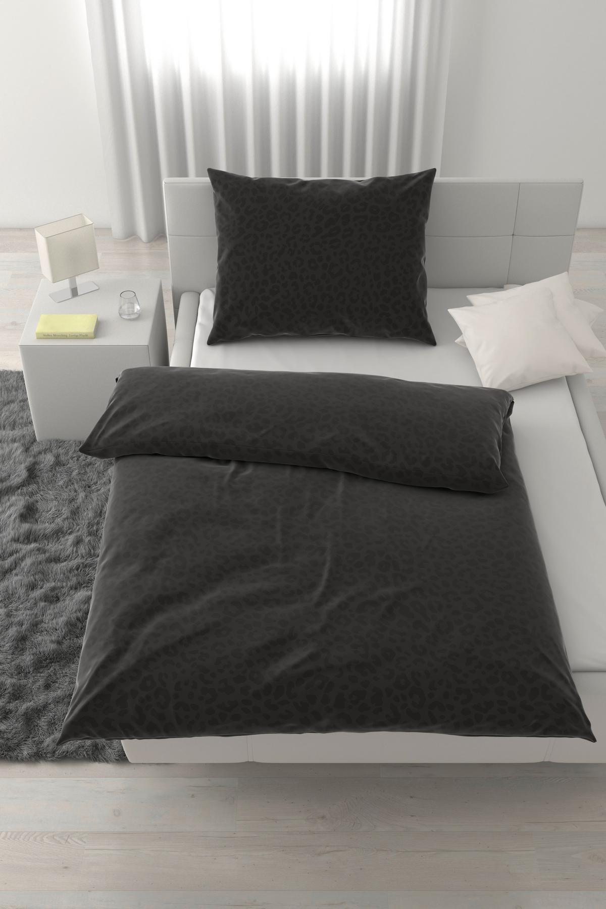 POSTEĽNÁ BIELIZEŇ ANIMAL - čierna, Konventionell, textil (140/200cm) - Mömax