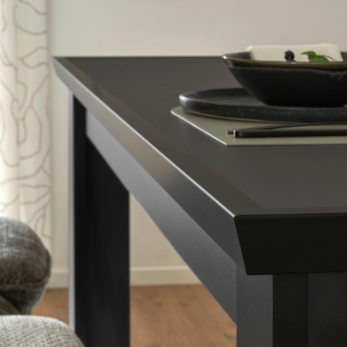 Esstisch Lincoln Schwarz B: 181 cm - Schwarz, Design, Holzwerkstoff (181/77/90cm) - MID.YOU