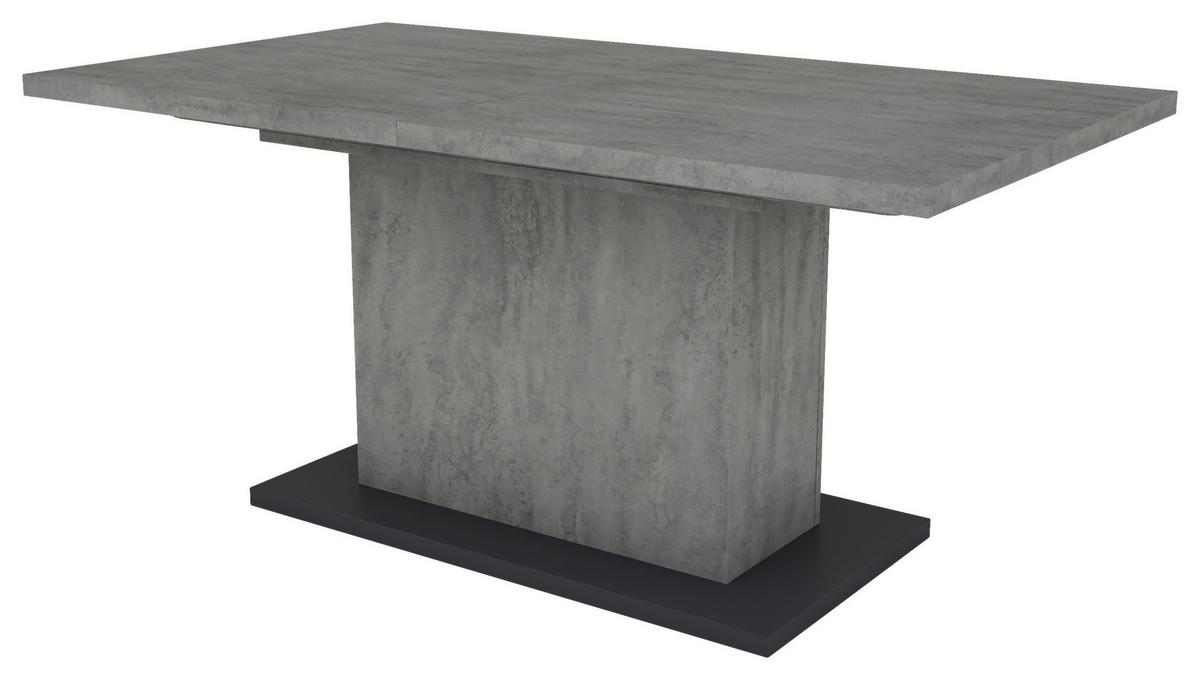 Esstisch Ausziehbar Athen 160-200x90 Cm Grau - Anthrazit/Grau, MODERN, Holzwerkstoff (160/90/75cm) - MID.YOU