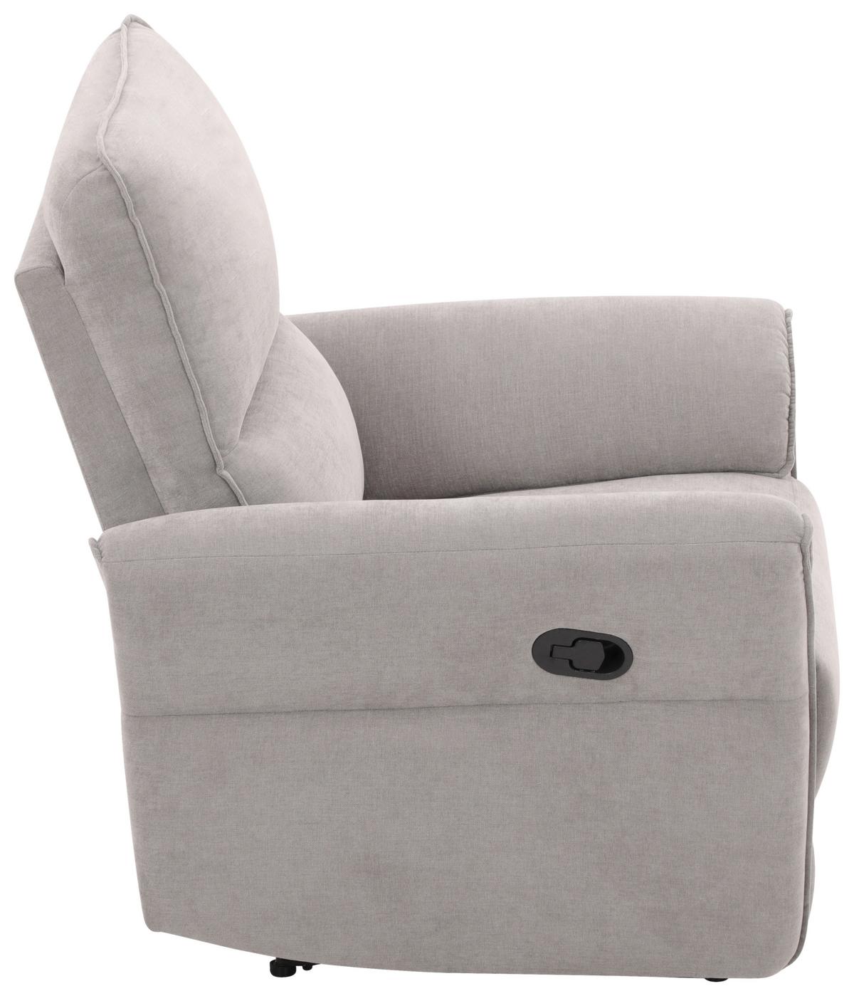Relax Fotel Redon - szürke, Basics, textil/fa (85/103/92cm) - Livetastic