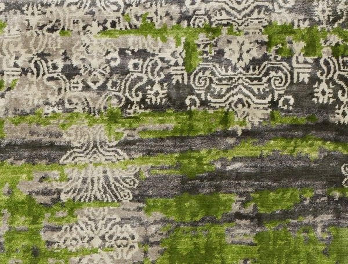 Orientalischer Webteppich Grün Signatur Fusion 250x350 Cm - Hellgrün/Grau, Basics, Textil (250/350cm) - Cazaris
