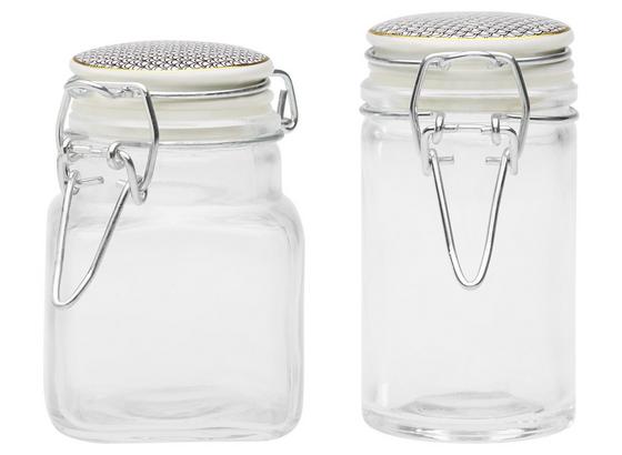 Vorratsglas 4,5 cm - Goldfarben/Schwarz, MODERN, Glas/Keramik (4,5/9cm) Vorratsglas 4,5 cm - Goldfarben/Schwarz, MODERN, Glas/Keramik (4,5/9cm)
