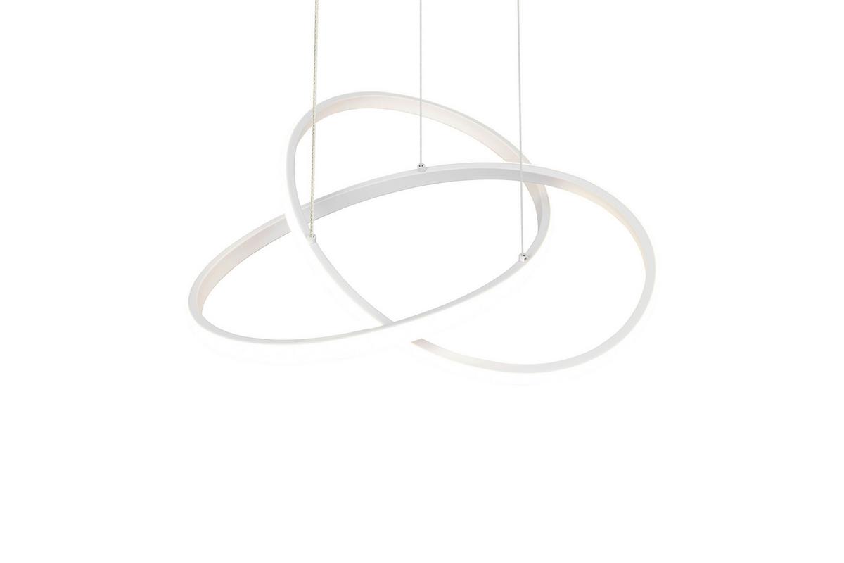LED-HÄNGELEUCHTE MANSA - Weiß, Basics, Kunststoff/Metall (50/150cm) - Luca Bessoni