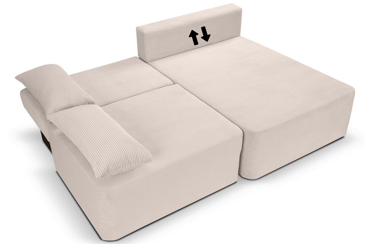 Ecksofa Amsterix Greige S: 213x158cm - Greige/Schwarz, Basics, Holz/Textil (213/158cm) - MID.YOU