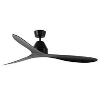 Deckenventilator Whitehaven Schwarz 3 Flügel, geräuscharm - Schwarz, Basics, Kunststoff (142/27cm)