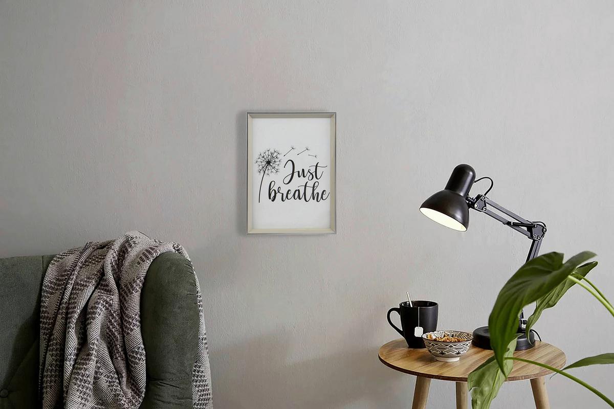 Képkeret Cameo - világosszürke, Basics, műanyag/Üveg (13,7/18,7/1,8cm) - Luca Bessoni