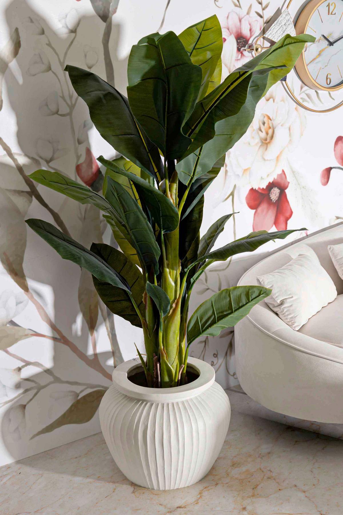 Vase Pot Chil Creme B: 48 cm - Creme, Basics, Metall (48/38/48cm)