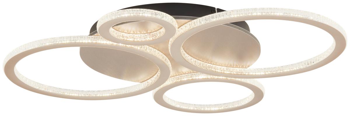 LED-Deckenleuchte Neu - Champagner, MODERN, Kunststoff/Metall (72/62/6cm)