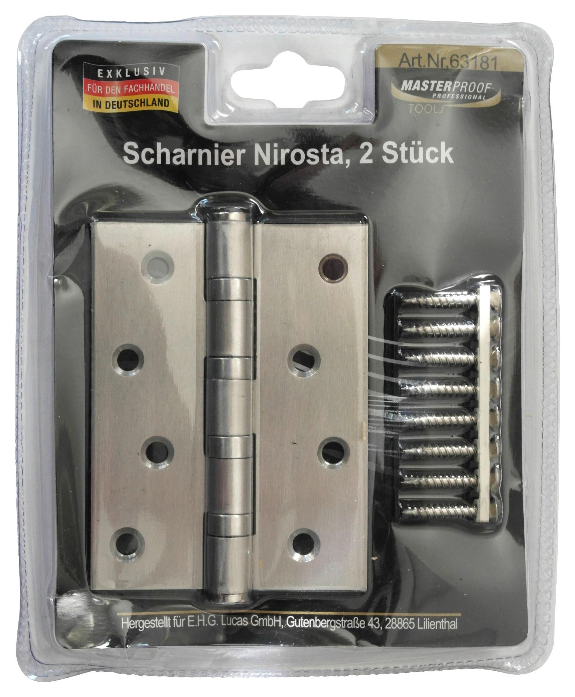 Scharnier AEGir 2 Stück - Silberfarben, Basics, Metall