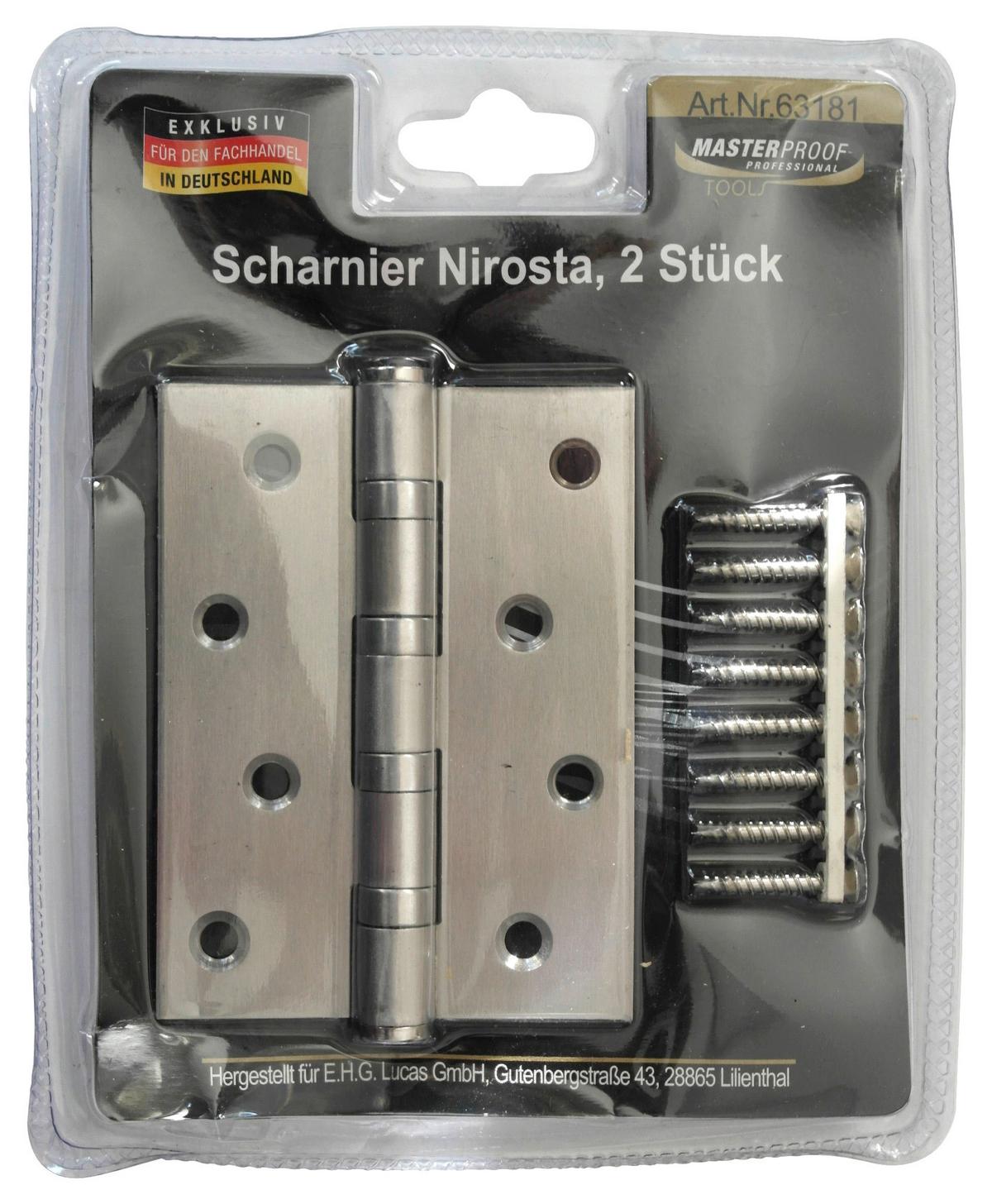 Scharnier AEGir 2 Stück - Silberfarben, Basics, Metall