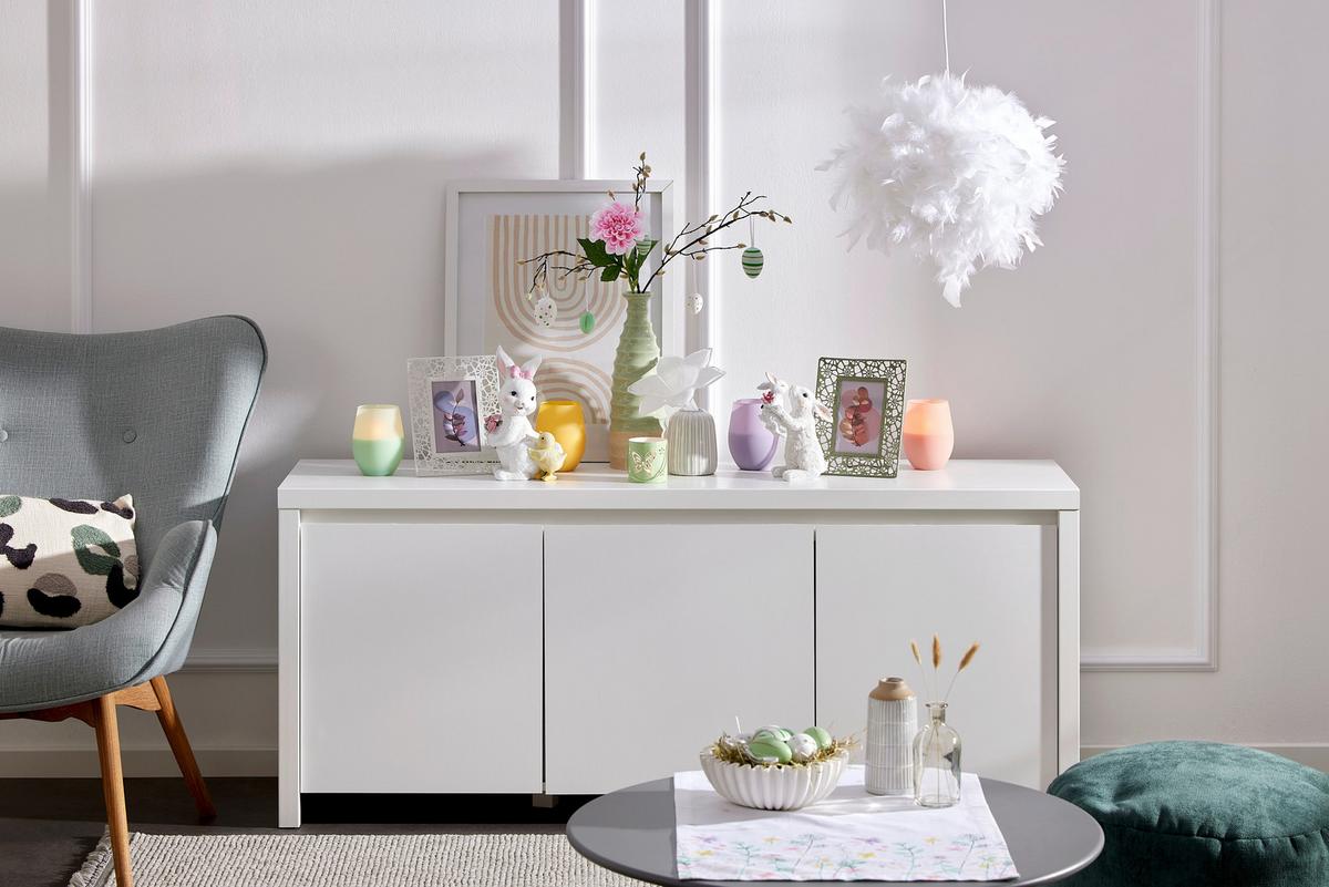 Dekoeier Julian - Weiß/Grün, KONVENTIONELL, Kunststoff - Luca Bessoni