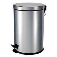 Nášlapný odpadkový kôš MAREN - 5L - čierna/farba ušľachtilej ocele, Konventionell, kov/plast (20/27,5cm) - Based