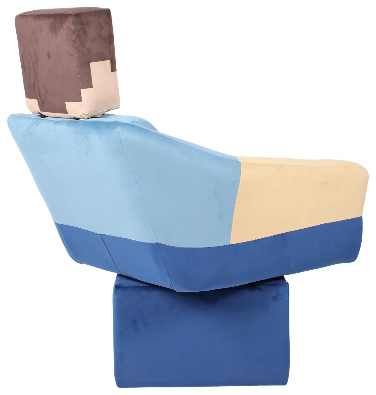 Polstersessel mit Armlehnen Minecraft Stoffbezug Bunt - Blau/Multicolor, MODERN, Textil (69/96/75cm) - Minecraft