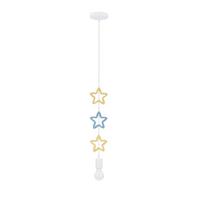 KINDERHÄNGELEUCHTE 31-12012 SINGLE SSS - Blau/Goldfarben, Basics, Holzwerkstoff/Metall (11.5/10/90cm)