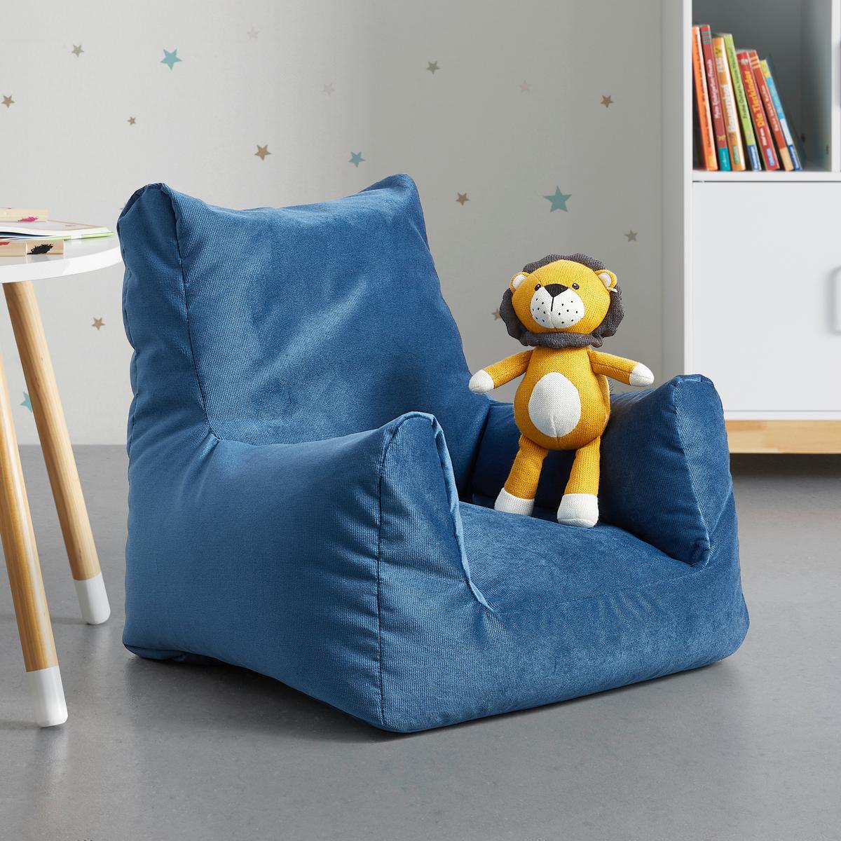 Sedací vak modrý - modrá, textil (70/55/70cm) - Modern Living