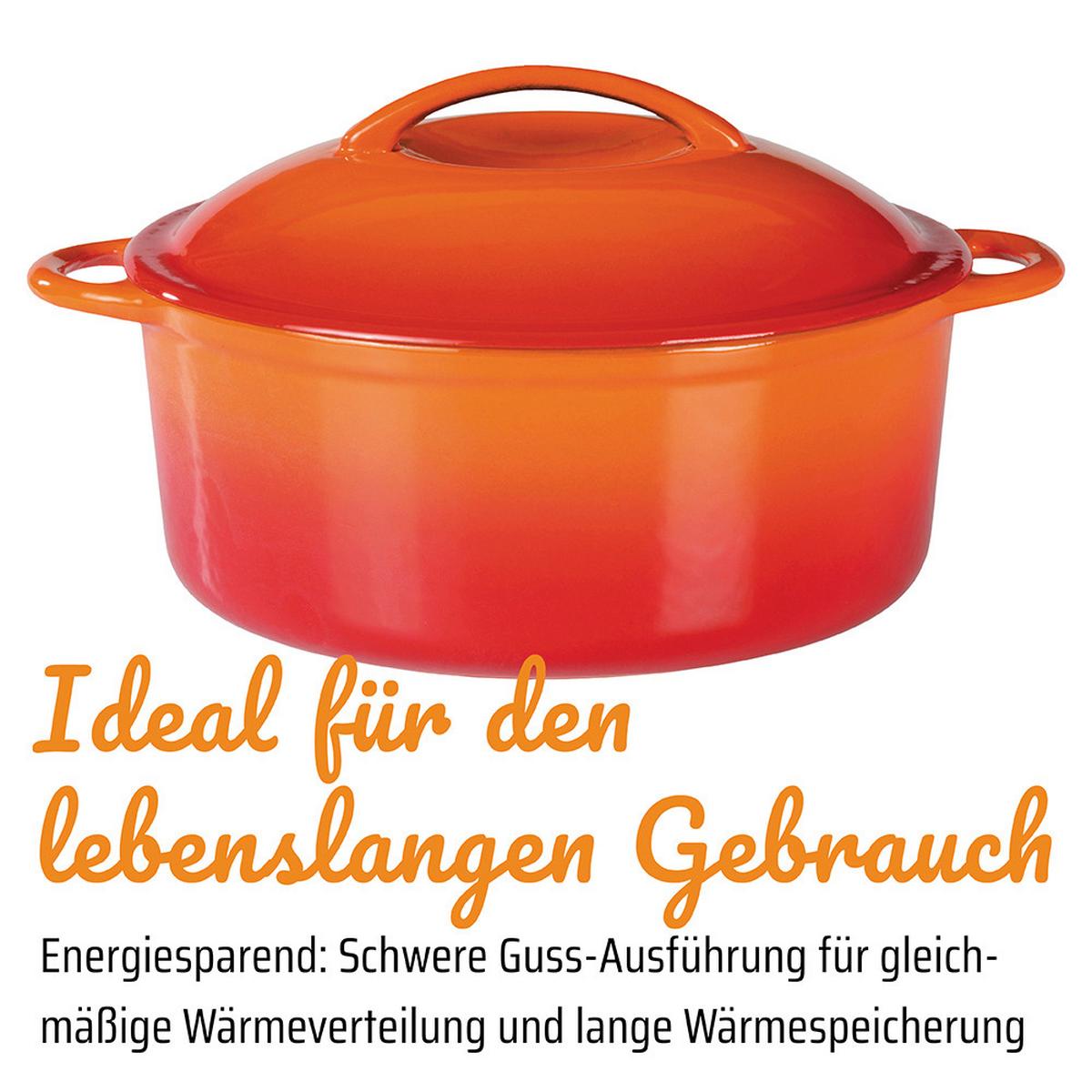 Gsw Kochtopf Orange Shadow Orange, D:24cm - Orange, Basics, Metall (24cm) - GSW