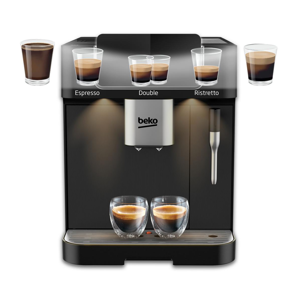 Kaffeevollautomat Ce6000 Ceg 7302 B - Schwarz, MODERN, Metall (27/41,2/35,9cm) - Beko