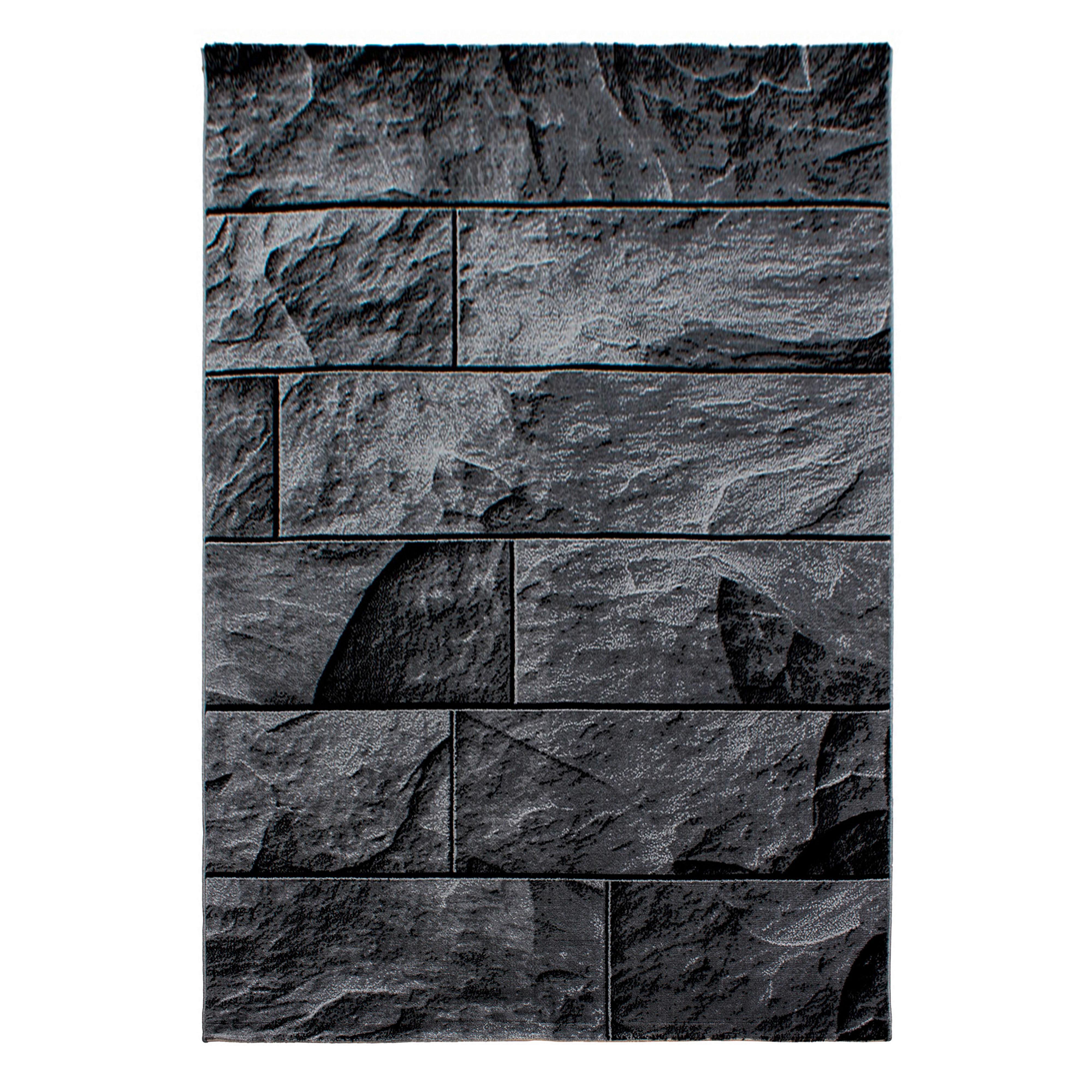 Flachwebteppich Parma - Schwarz, Design, Textil (240/340cm) - Novel