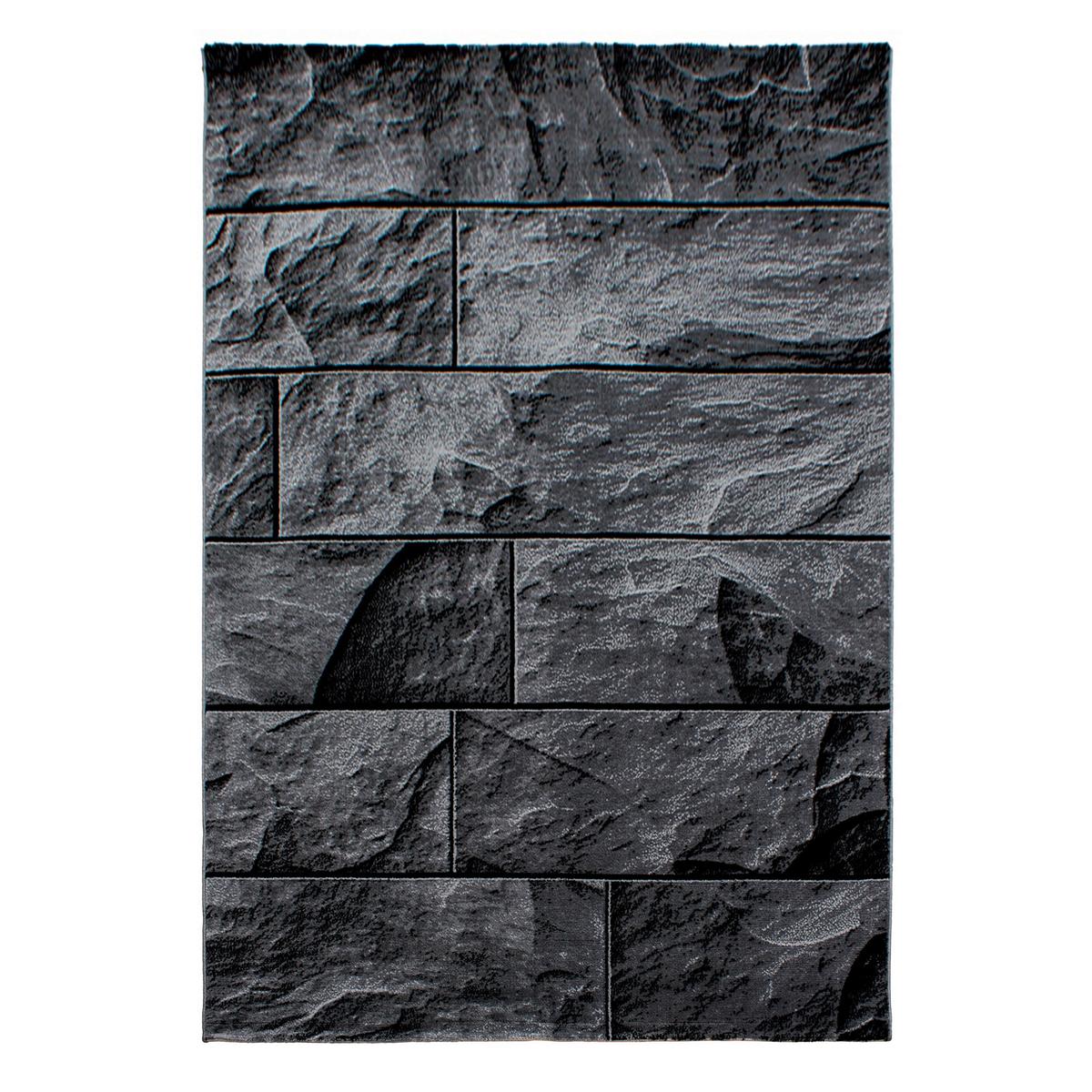 Flachwebteppich Parma - Schwarz, Design, Textil (140/200cm) - Novel
