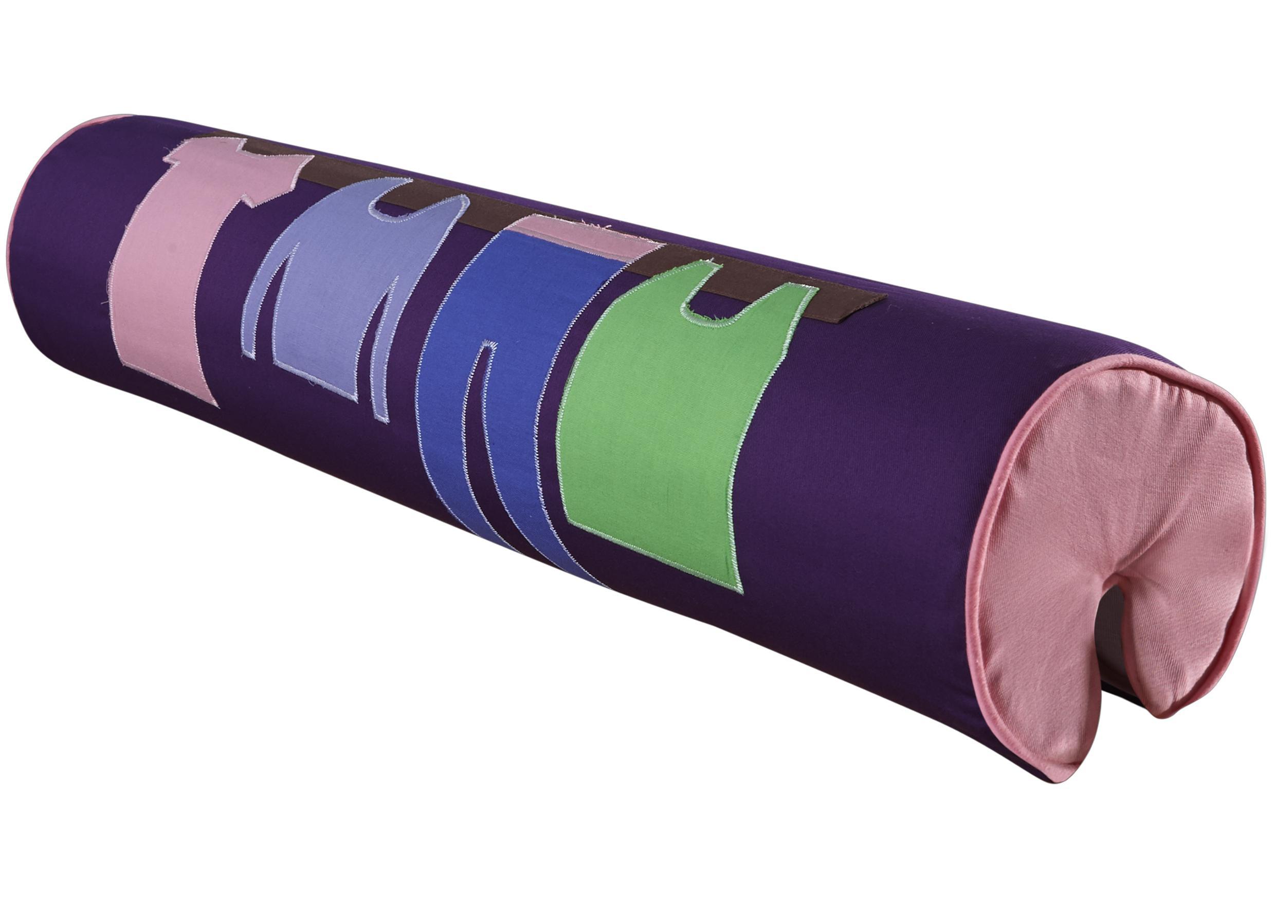 Nackenrolle Lila/Rosa - Lila/Rosa, Design, Textil (80/16/16cm)