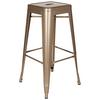 Barhocker Vantaggio High Stapelbar Champagner - Champagner, Basics, Metall (44/77/44cm) - MID.YOU