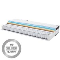 Taschenfederkernmatratze Pluma Coco 140x200cm fest - Weiß, Textil (140/200cm) - Ele
