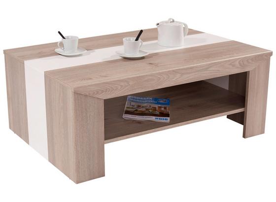 Dohányzóasztal Madras - Ezüsttölgy/Fehér, konvencionális, Faalapú anyag (110/40/70cm) - OMBRA Dohányzóasztal Madras - Ezüsttölgy/Fehér, konvencionális, Faalapú anyag (110/40/70cm) - OMBRA