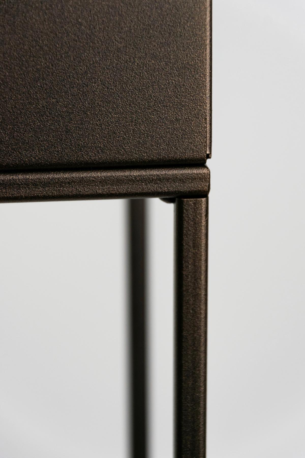 Blumenständer Metall Braun Bxhxt: 19x87x19 Cm - Braun, Basics, Metall (19/87/19cm)