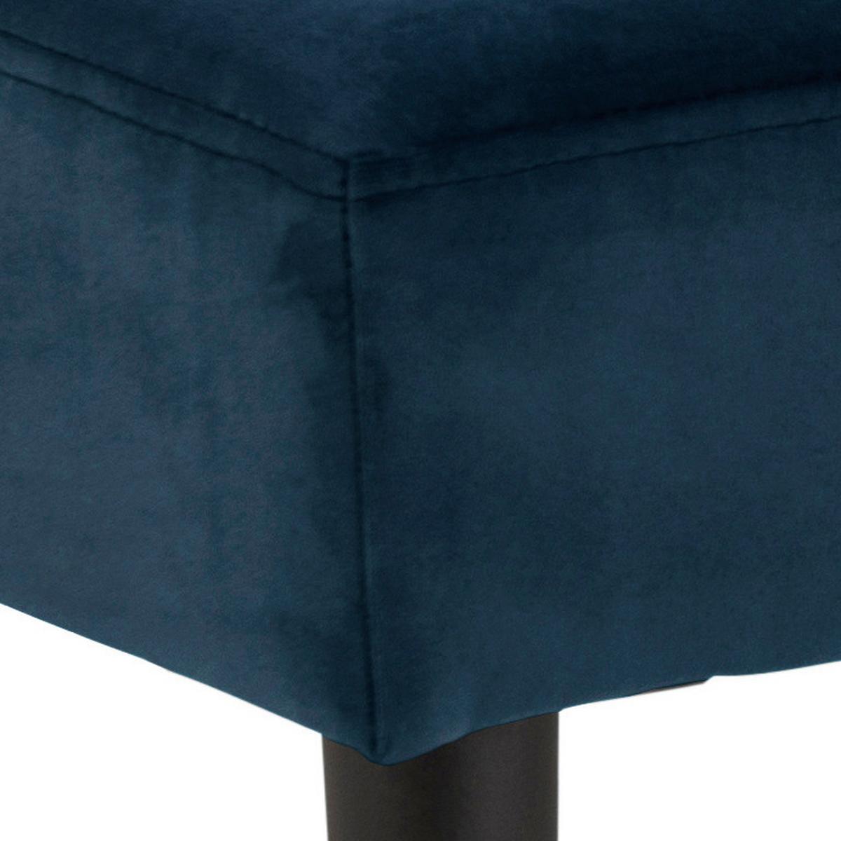 Zsámoly Glory 95/45cm - sötétkék/fekete, Trend, textil/fém (95/45/38cm) - Livetastic