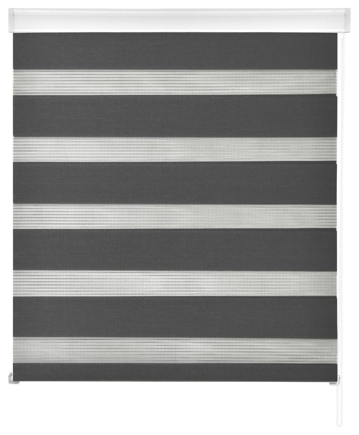 Doppelrollo Emanuel Halbtransparent 90x210 Cm - Grau, MODERN, Textil (90/210cm) - Luca Bessoni