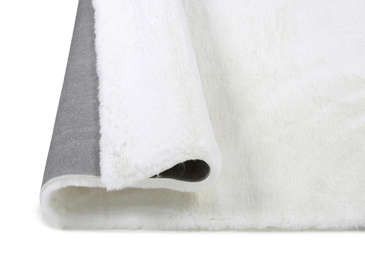 Hochflorteppich Silky Haven - Creme/Weiß, Basics, Textil (80/150cm)