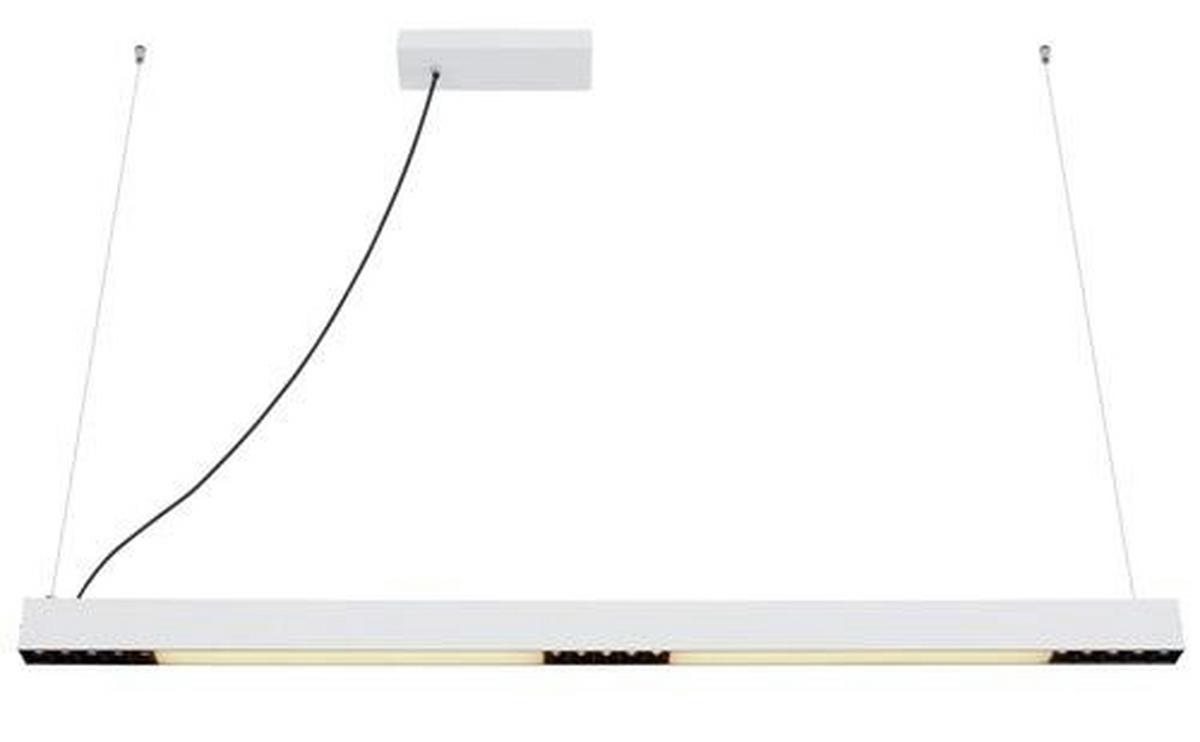 Led-hängeleuchte H: 120 Cm 1-Flammig Farbwechsler - Weiß, Design, Glas/Kunststoff (119/7/120cm) - Globo